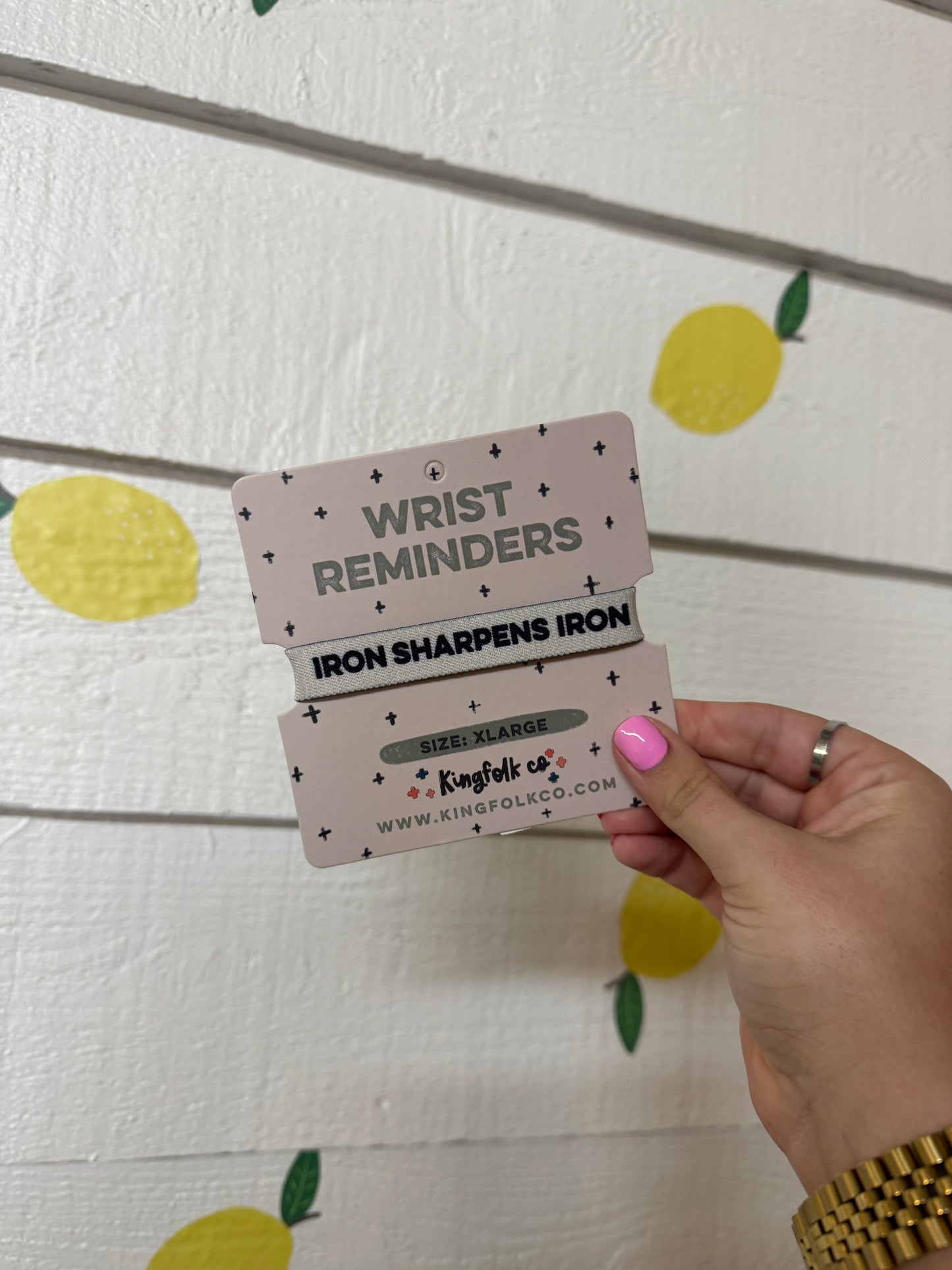 Iron Sharpens Iron - Stretchy Bracelet